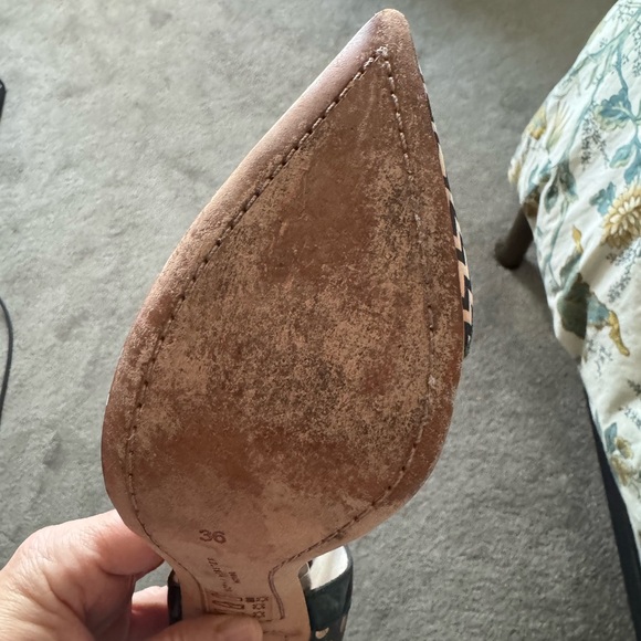 Sophia Webster x J.Crew Gold Black D'Orsay Pump, Size EU 36. - Picture 3 of 7